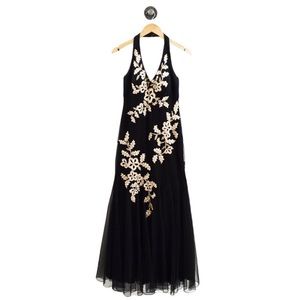 Xscape By joanna chen embroidered evening gown